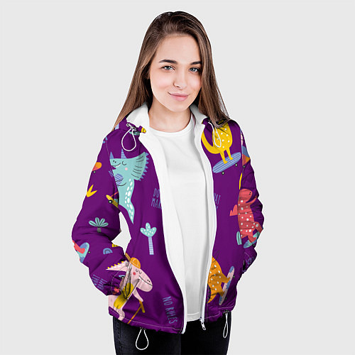 Женская куртка No rules / 3D-Белый – фото 3