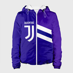 Куртка с капюшоном женская Juventus sport geometry line, цвет: 3D-белый