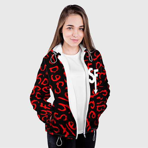 Женская куртка Sally Face roglike game / 3D-Белый – фото 3