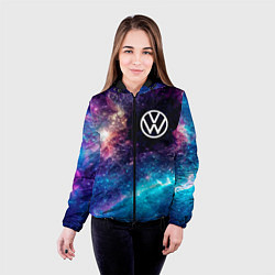 Куртка с капюшоном женская Volkswagen space auto, цвет: 3D-черный — фото 2
