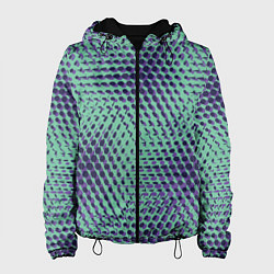 Куртка с капюшоном женская Геометрическая абстракция линий, цвет: 3D-черный