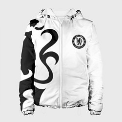 Куртка с капюшоном женская Chelsea sport fc, цвет: 3D-белый