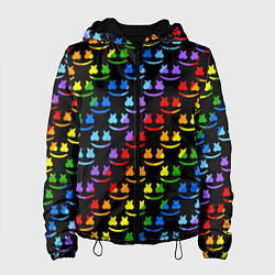 Куртка с капюшоном женская Marshmello dj colors, цвет: 3D-черный