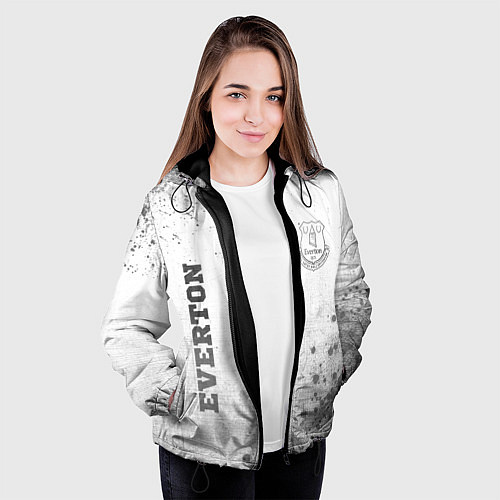 Женская куртка Everton - white gradient вертикально / 3D-Черный – фото 3