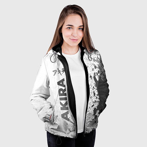 Женская куртка Akira - white gradient по-вертикали / 3D-Черный – фото 3
