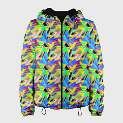 Женская куртка Треугольники голографический эффект - паттерн