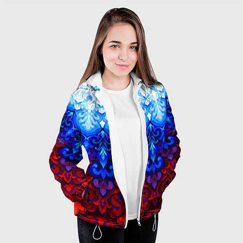Женская куртка Душа моя Россия 1 / 3D-Белый – фото 3