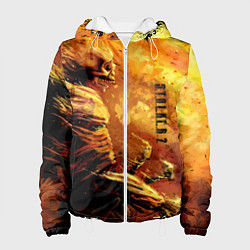 Куртка с капюшоном женская Stalker выживший, цвет: 3D-белый