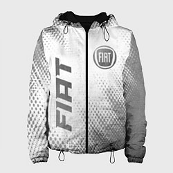 Куртка с капюшоном женская Fiat - white gradient вертикально, цвет: 3D-черный