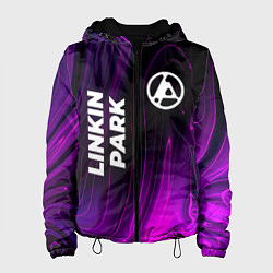 Куртка с капюшоном женская Linkin Park 2024 violet plasma, цвет: 3D-черный