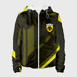 Куртка с капюшоном женская AEK fc geometry, цвет: 3D-белый