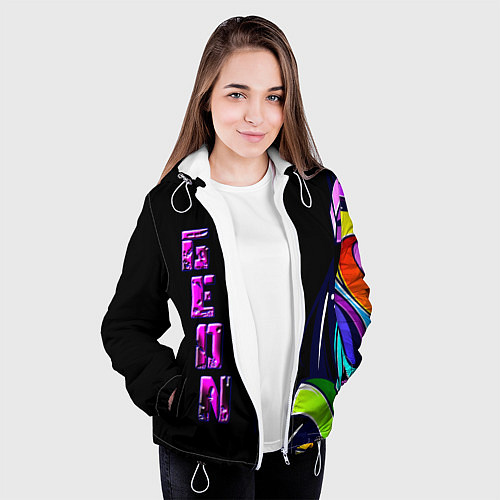 Женская куртка Geon Enduro graffitti / 3D-Белый – фото 3