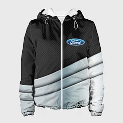 Куртка с капюшоном женская FORD metal texture, цвет: 3D-белый