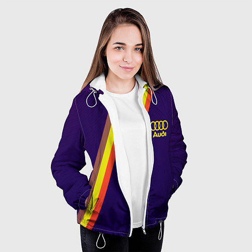 Женская куртка AUDI line sport / 3D-Белый – фото 3