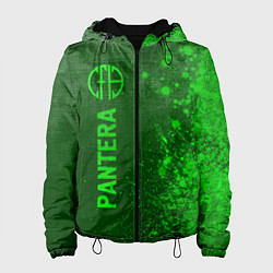 Куртка с капюшоном женская Pantera - green gradient по-вертикали, цвет: 3D-черный