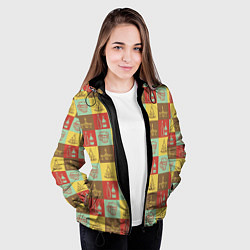 Куртка с капюшоном женская Немецкий паб, цвет: 3D-черный — фото 2