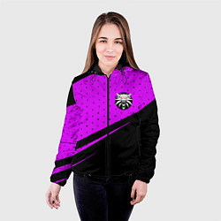 Куртка с капюшоном женская The Witcher geometry, цвет: 3D-черный — фото 2