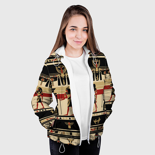 Женская куртка Египет этника / 3D-Белый – фото 3