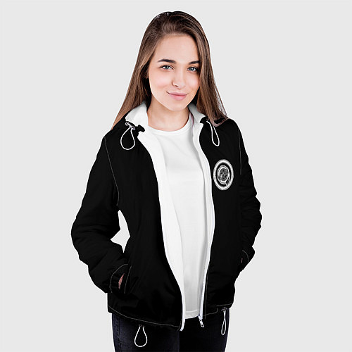 Женская куртка Chrysler logo white / 3D-Белый – фото 3
