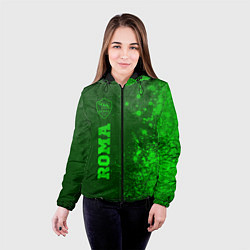 Куртка с капюшоном женская Roma - green gradient по-вертикали, цвет: 3D-черный — фото 2