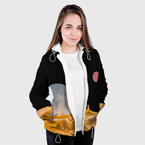 Женская куртка Arrakis sandworm Dune / 3D-Белый – фото 3