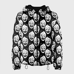 Куртка с капюшоном женская Funny terrifier clown Art, цвет: 3D-черный