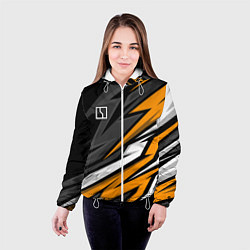 Куртка с капюшоном женская Zeekr - orange colors, цвет: 3D-белый — фото 2