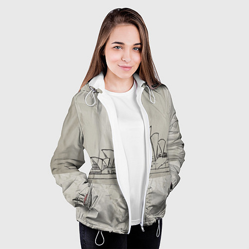 Женская куртка Сидней / 3D-Белый – фото 3
