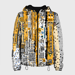 Женская куртка Cyberpunk pattern yellow