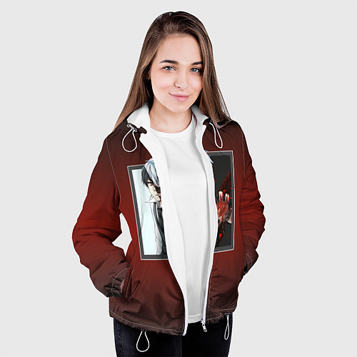 Женская куртка Аниме Токийский Гуль / 3D-Белый – фото 3