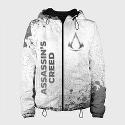Куртка с капюшоном женская Assassins Creed - white gradient вертикально, цвет: 3D-черный
