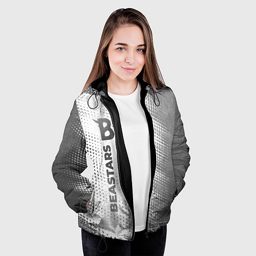 Женская куртка Beastars - white gradient по-вертикали / 3D-Черный – фото 3