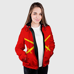 Куртка с капюшоном женская Сухопутные войска, цвет: 3D-черный — фото 2