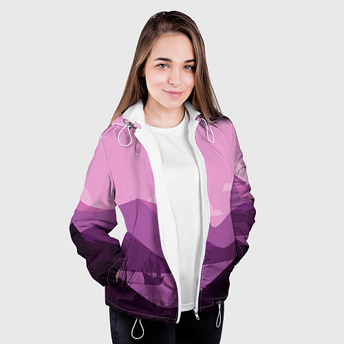 Женская куртка Горное озеро / 3D-Белый – фото 3