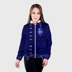 Куртка с капюшоном женская Mortal Kombat - Саб-Зиро, цвет: 3D-белый — фото 2