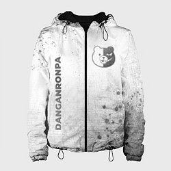 Куртка с капюшоном женская Danganronpa - white gradient вертикально, цвет: 3D-черный