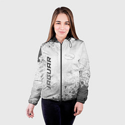 Куртка с капюшоном женская Jaguar - white gradient вертикально, цвет: 3D-черный — фото 2
