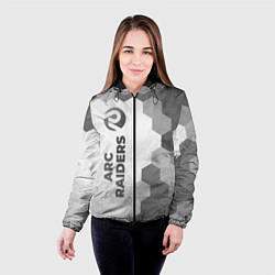 Куртка с капюшоном женская ARC Raiders - white gradient по-вертикали, цвет: 3D-черный — фото 2