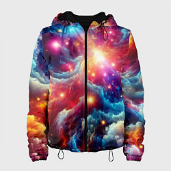 Женская куртка Colorfull neon space clouds - ai art fantasy