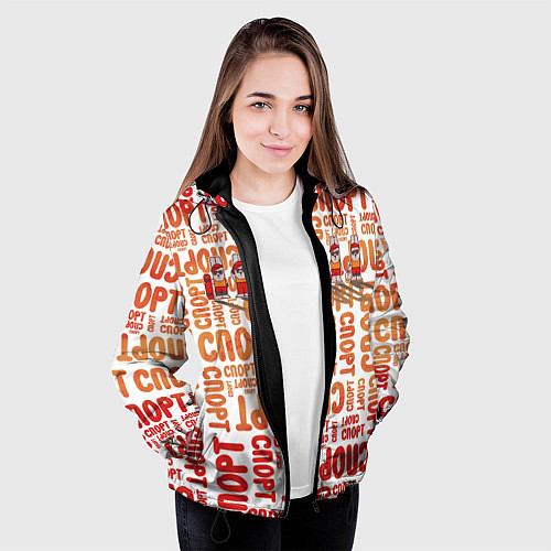 Женская куртка КролСпорт / 3D-Черный – фото 3
