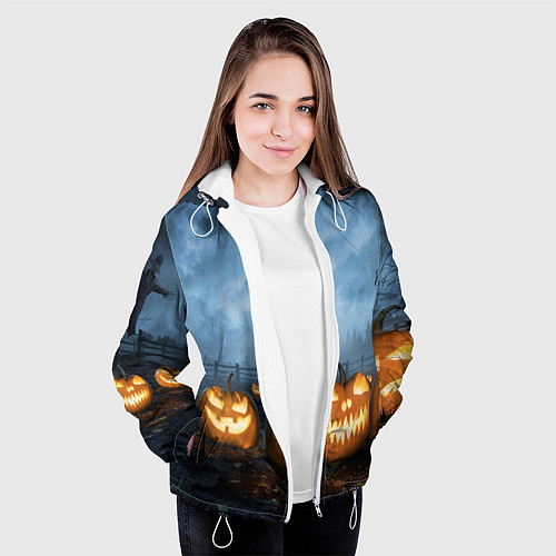 Женская куртка Костюмы для halloween / 3D-Белый – фото 3