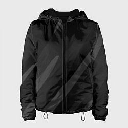 Женская куртка Чёрно-серый абстрактный полосы