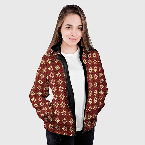 Женская куртка Пряный анис / 3D-Черный – фото 3