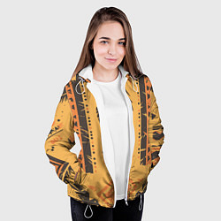 Куртка с капюшоном женская Прикид индейца, цвет: 3D-белый — фото 2