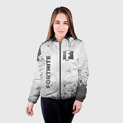 Куртка с капюшоном женская Fortnite - white gradient вертикально, цвет: 3D-черный — фото 2