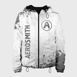 Куртка с капюшоном женская Aerosmith - white gradient вертикально, цвет: 3D-черный