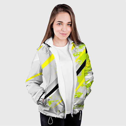 Женская куртка Color white light green / 3D-Белый – фото 3