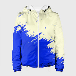 Куртка с капюшоном женская Color blue white, цвет: 3D-белый