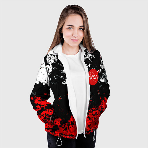 Женская куртка Nasa краски / 3D-Белый – фото 3