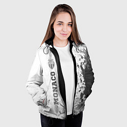Куртка с капюшоном женская Monaco - white gradient по-вертикали, цвет: 3D-черный — фото 2